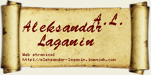 Aleksandar Laganin vizit kartica